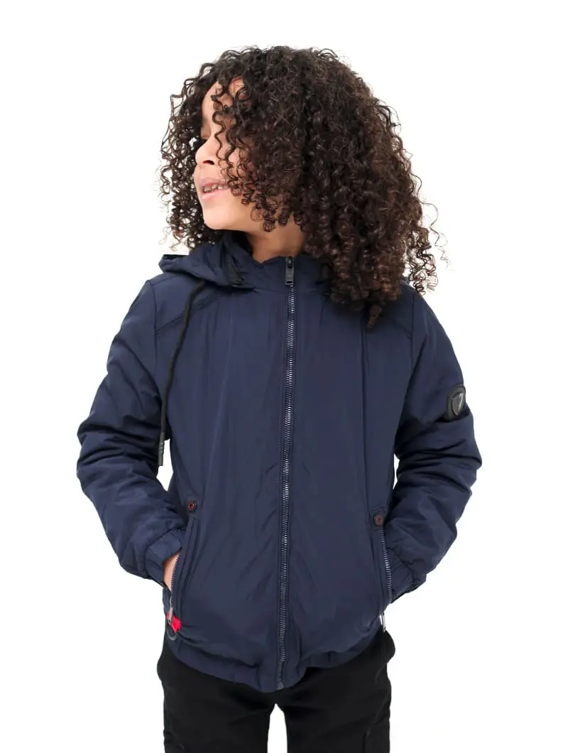 Blouson capuche réversible